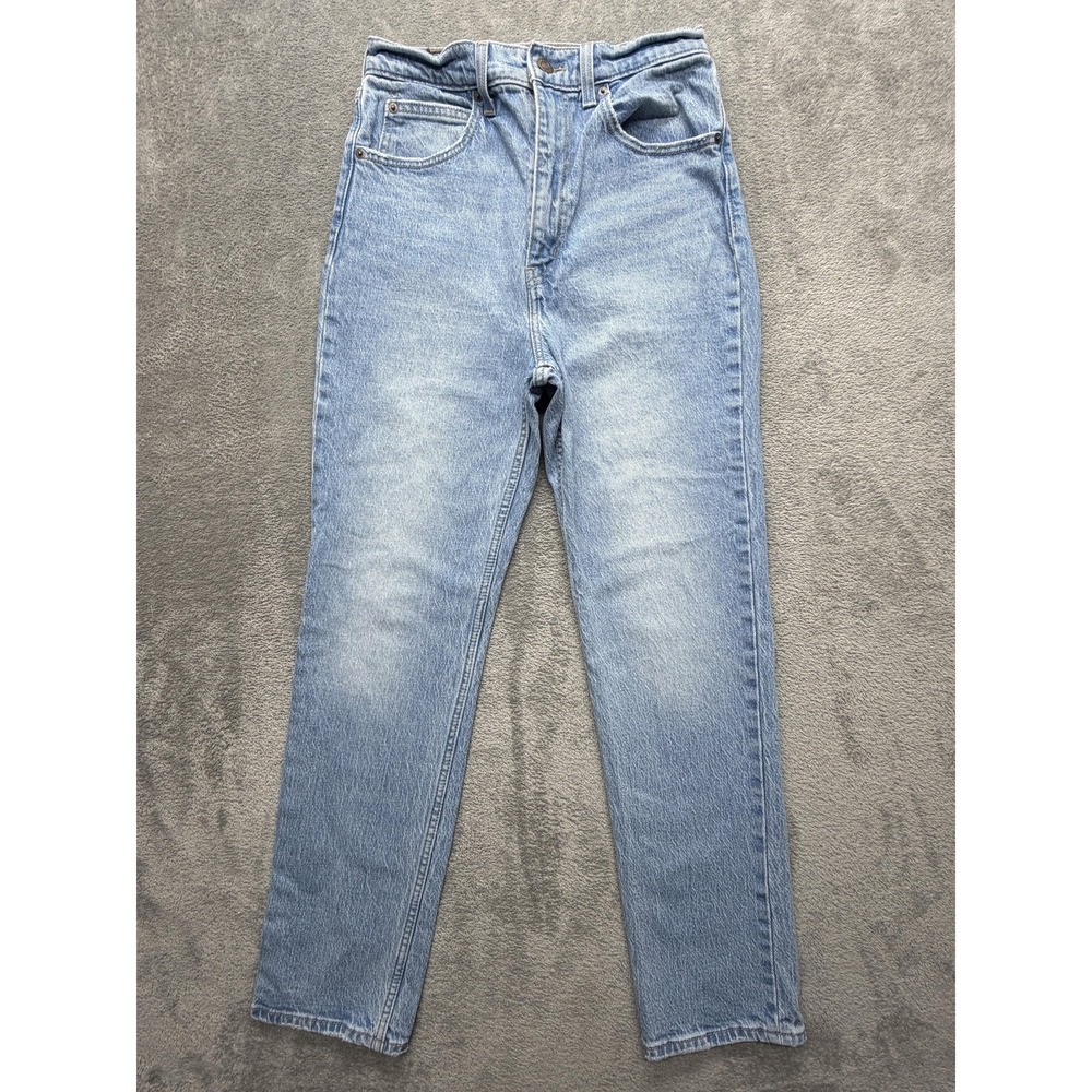 Levi's Jeans Womens 27 Blue Light Wash High Slim Straight Slim‎ Stretch